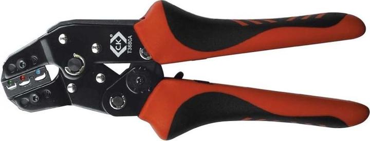 Productafbeelding C.K Magma Krimptang met ratelmechanisme voor geïsoleerde kabelverbinders 0.25-2.5 mm² (210 mm)