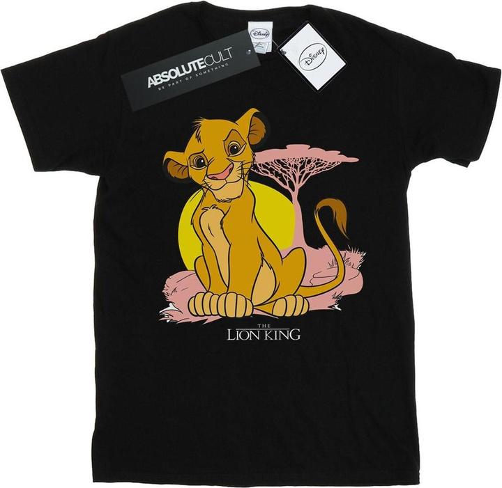Actual product image Disney Womens/Ladies The Lion King Simba Pastel Cotton Boyfriend T-Shirt (S)
