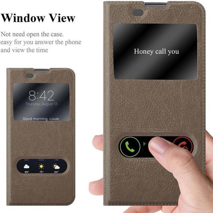 Produktbild Cadorabo Book mit View Doppelfenster Cover (LG K8)