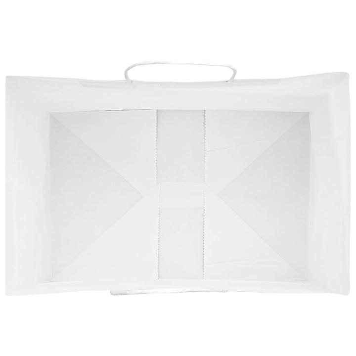 Actual product image VidaXL Kraft paper bags 250 pcs. with handle white 32x22x24 cm paper bag (Gift bag, 250 x)