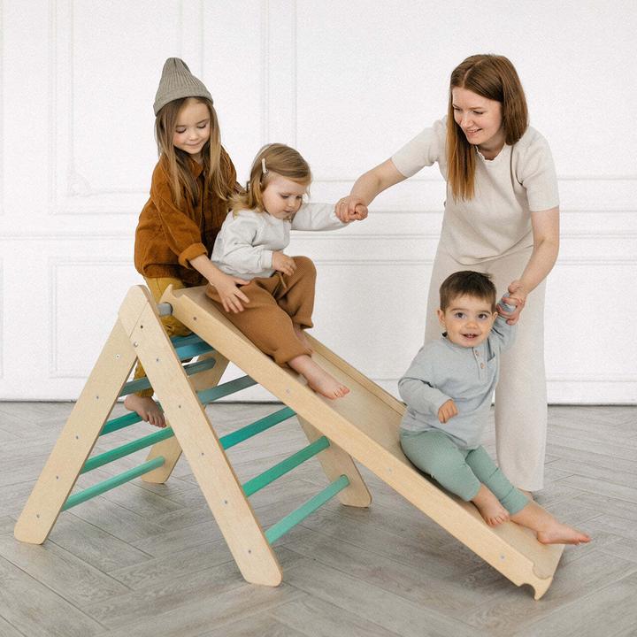 Immagine prodotto Montessori Struttura di arrampicata M+ scivolo - Mint ® Sport&Gym