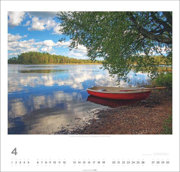 Actual product image Schweden Kalender 2026 - Licht und Wasser (48 x 46 cm, German)