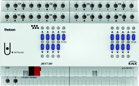 Produktbild Theben JM 8 T 24V KNX (Heizungsaktor)