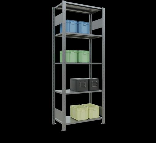 Immagine prodotto Schulte Lagertechnik Sistema di scaffalature di base senza viti MULTIplus150 con ripiani di lunghezza