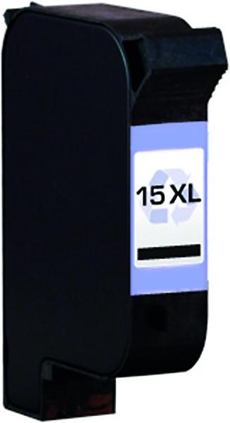 Actual product image Plutoos HP 15 XL Cartridge XXL compatible, Black C6615DE (FC)