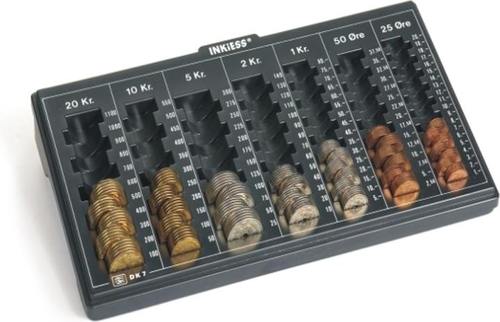 Inkiess Cash register Maxicoin DK 7 (Denmark) graphite black