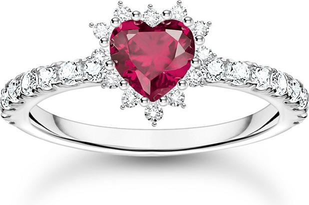Produktbild Thomas Sabo Herz Ring Romance Silber (52, 925 Silber)
