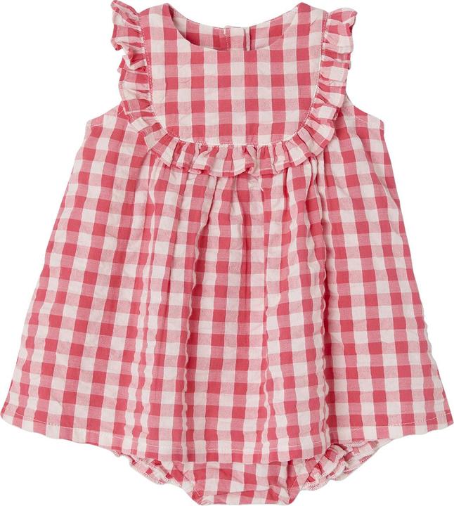 Vertbaudet Baby-Set mit Vichykaro: Kleid & Slip