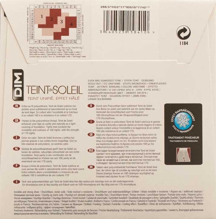 Actual product image DIM Teint De Soleil (17 DEN, 34 - 36)