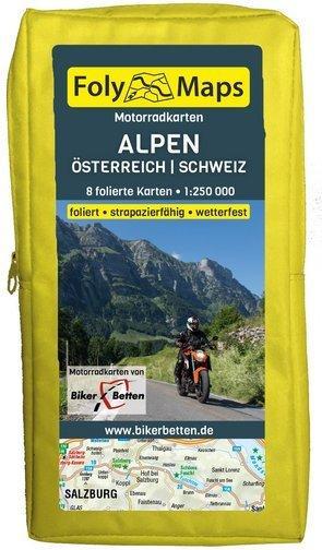 Immagine prodotto FolyMaps Mappe moto Alpi Austria Svizzera 1 : 250 000
