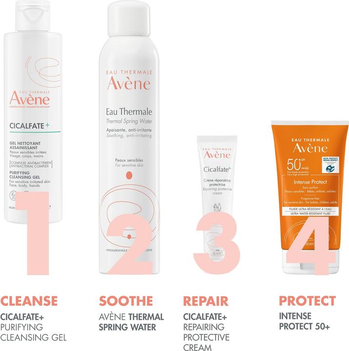 Actual product image Avène Cicalfate+ Cleansing Gel (Cleaning cloths, 200 ml)