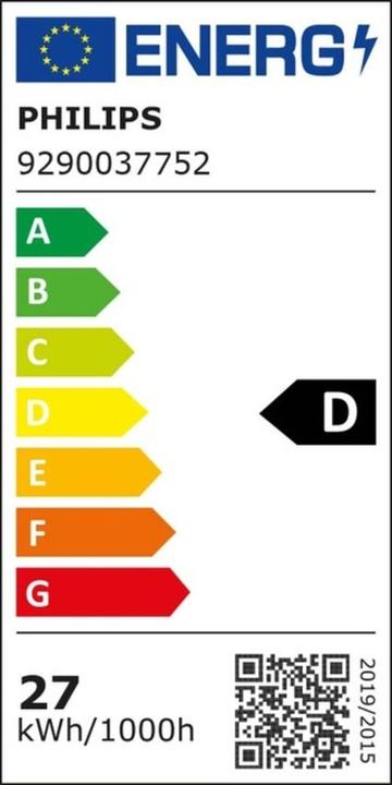 Energie-Label Philips LED-Tube T5 f. EVG (G5, 26.70 W, 3900 lm, D)