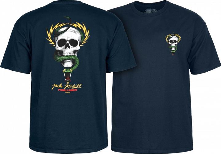Actual product image Mike McGill Skull & Snake T-Shirt Navy (XL)