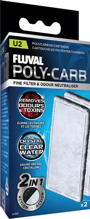 Immagine prodotto Fluval Poli-carbone attivo U2 (110 l, Filtri interni, Acqua dolce, Acqua salata)