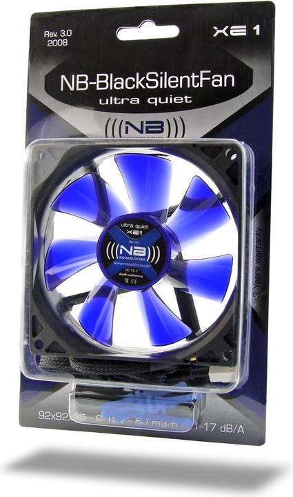 Produktbild Noiseblocker BlackSilent Fan XE1 (92 mm, 1 x)