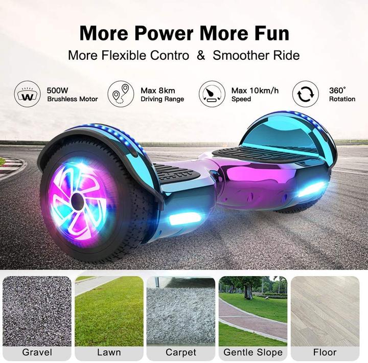 Produktbild Megawheels Hoverboard 500W (10 km/h, 250 W)