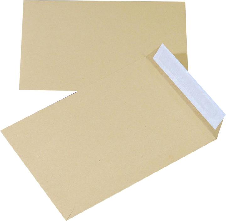 Image du produit Office Products Enveloppes avec bande adhésive siliconée, hk, b4, 250x353mm, 90g/m2, 10 pièces, marron (25 x 35 cm, 10 x)