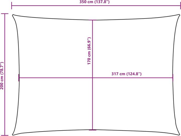 Image du produit VidaXL Sonnensegel (200 x 350 cm)