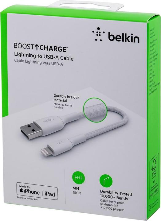 Produktbild Belkin CAA002bt0MWH (0.15 m, USB 2.0)