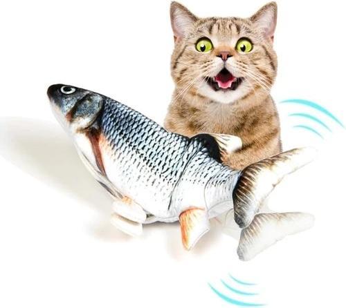 Immagine prodotto PhoneLook Giocattolo per gatti Giocattolo morbido pesce danzante Gioco di intrattenimento per animali (Gatto di peluche)