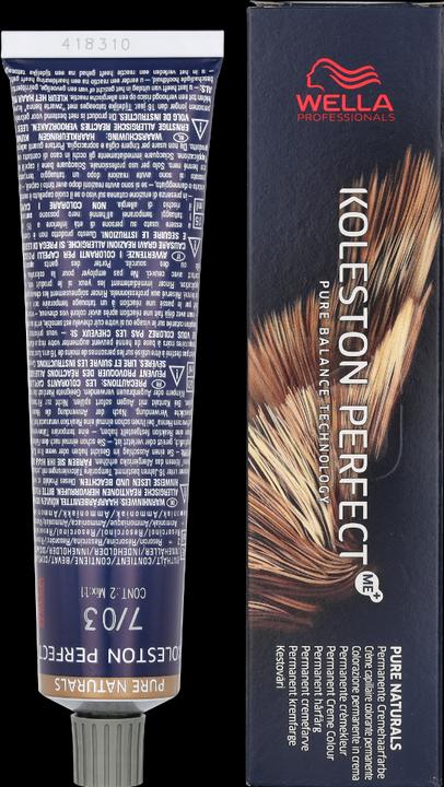Image du produit Wella Koleston Pure Naturals (7/03 blond moyen blond blond naturel-or)