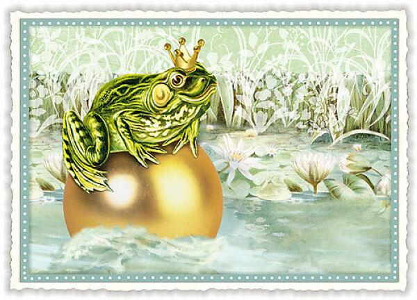 Image du produit Edition Tausendschön Postkarte. Sweet Memories / Froschknig / quer / blanko