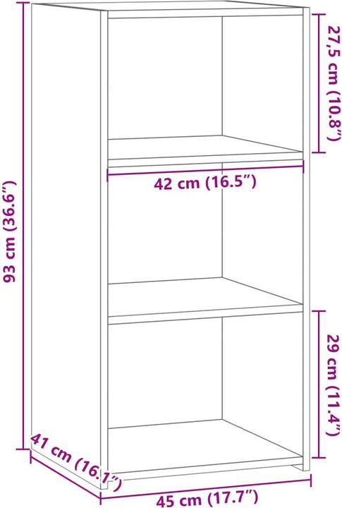 Produktbild VidaXL Sideboard (45 x 41 x 93 cm)