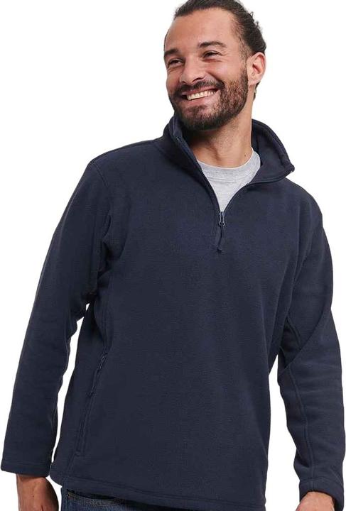 Actual product image Russell Mens Zip Neck Outdoor Fleece Top (XS)