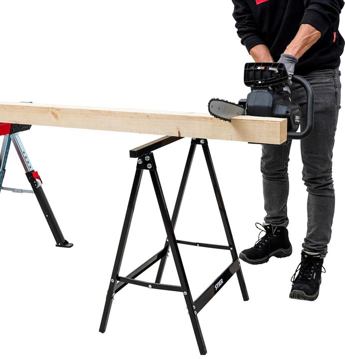 Actual product image Stier Tréteau en acier 100 kg (63.50 cm, 43 cm)