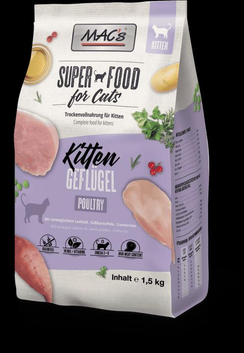 Actual product image MAC's CAT Kitten Geflügel (Junior, 1 pcs., 1500 g)