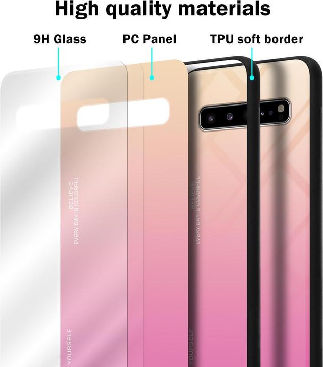 Productafbeelding Cadorabo TPU 2 kleuren glasdekking (Samsung Galaxy S10 5G)