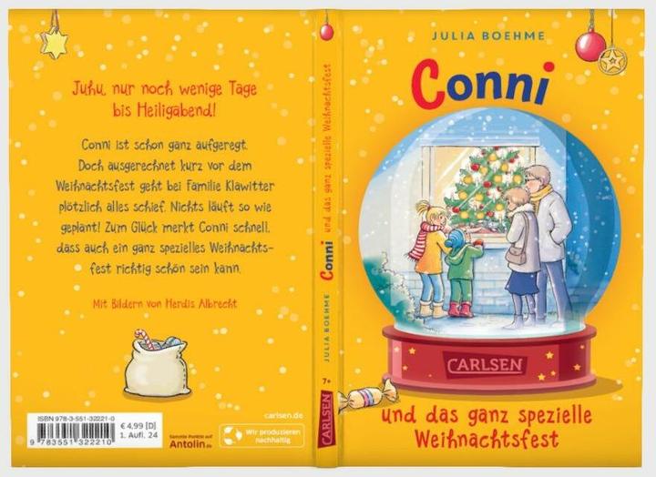 Actual product image Conni Erzählbände: Conni und das ganz spezielle Weihnachtsfest (German, Julia Boehme, Herdis Albrecht, 2024)
