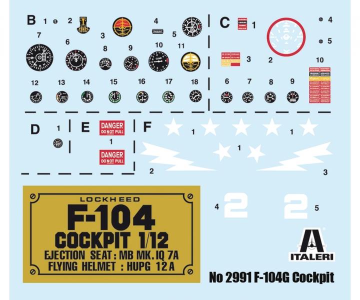Actual product image 1:12 F-104G Cockpit