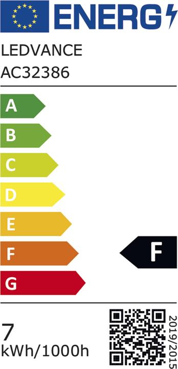 Energy Label Osram Star Classic A (E27, 50 W, 650 lm, 1 x, F)