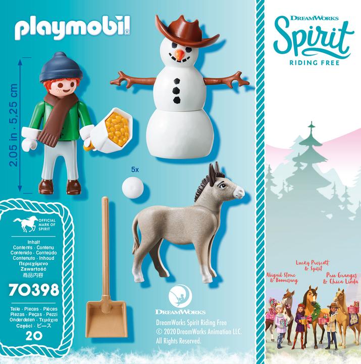 Produktbild Playmobil Schneespass mit Snips Herrn Karotte (70398, Playmobil Spirit)