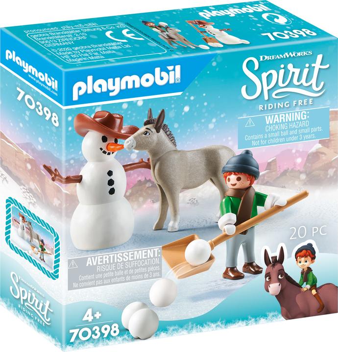 Produktbild Playmobil Schneespass mit Snips Herrn Karotte (70398, Playmobil Spirit)