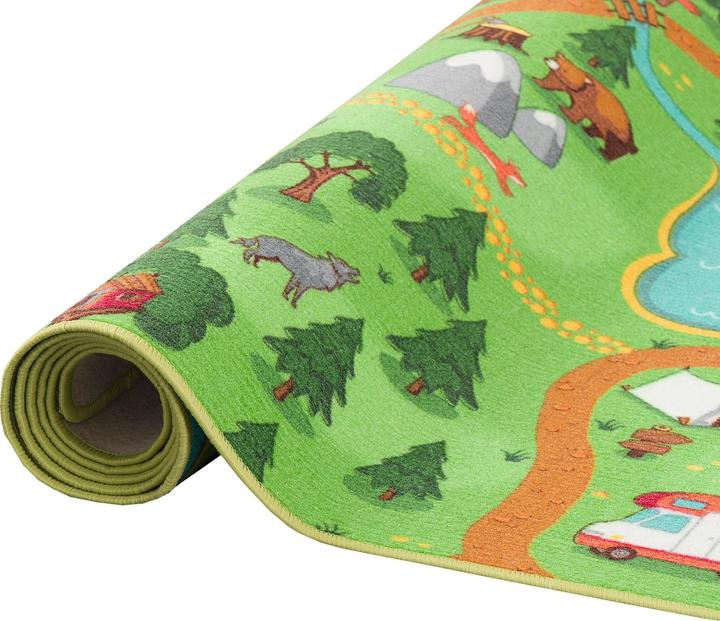 Produktbild Snapstyle Kinder Spiel Teppich Campingplatz (80 x 160 cm)