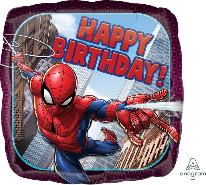 Actual product image Amscan FB Spiderman Happy Birthday