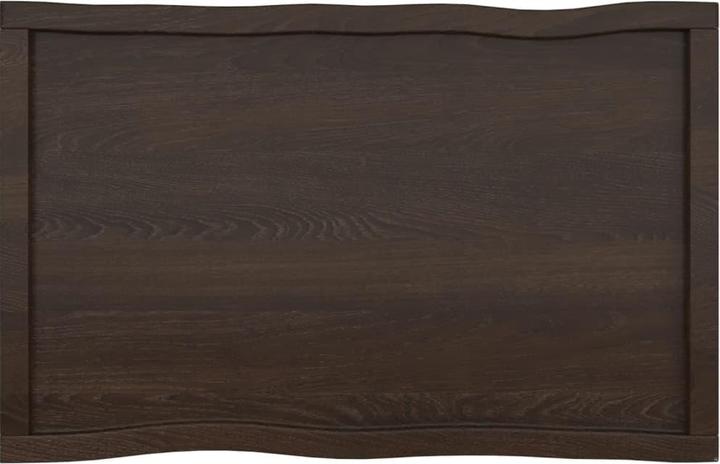 Image du produit VidaXL Tischplatte 100x60x6 cm Massivholz Eiche Behandelt (100 x 60 x 6 cm)
