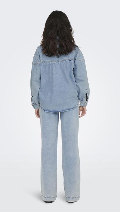 Produktbild Only Fly-Away Kragen Ärmelbündchen mit Knopf Jacke Jeansjacke (XS)