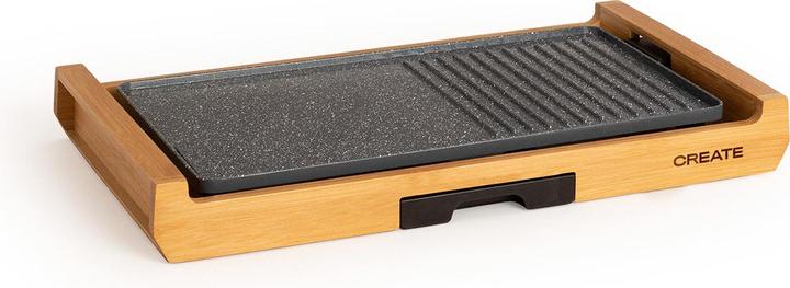 Produktbild Create STONE FLAT BAMBOO - 1800W Elektro-Grillplatte