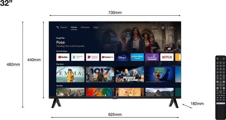 Actual product image TCL 32S5400A (32", LED, HD, 2023)