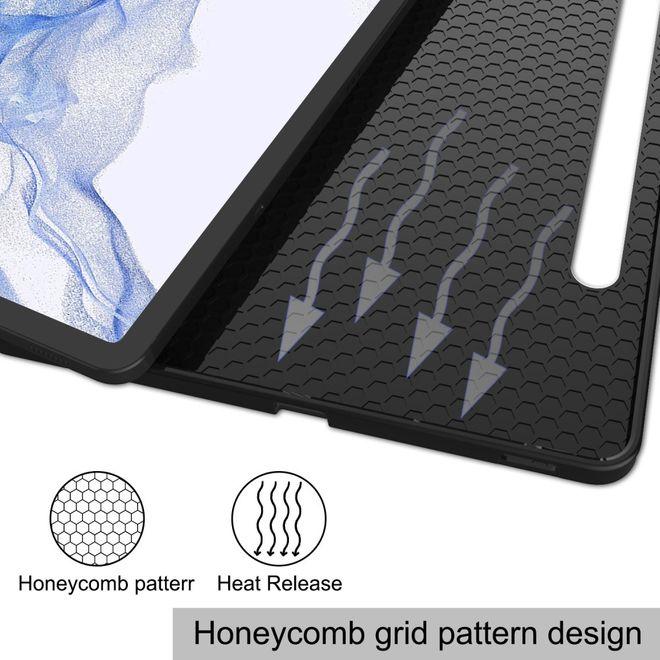 Actual product image MU Classic Triple foldable leather cover (Galaxy Tab S8)