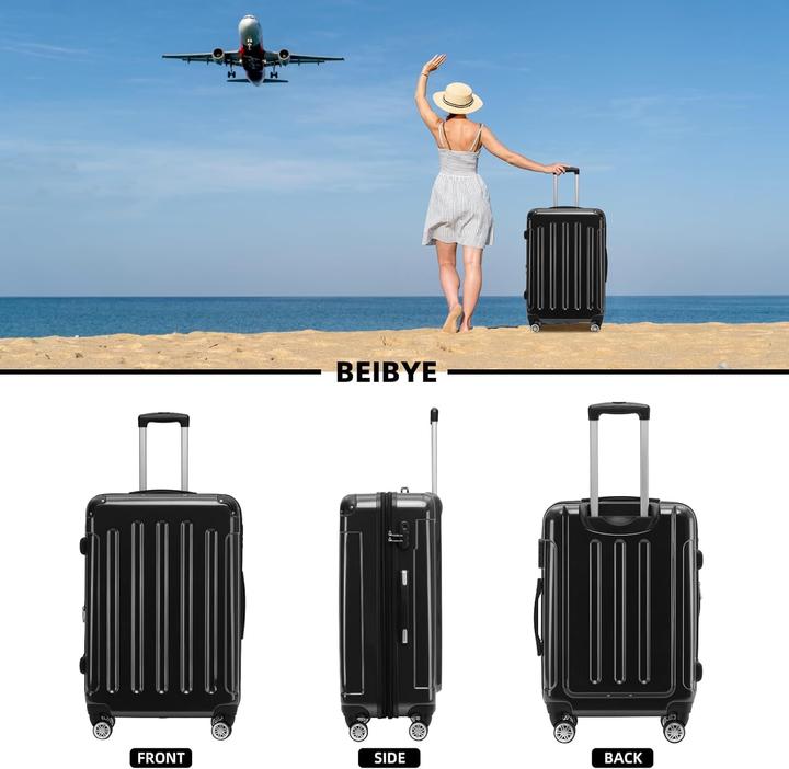 Image du produit Beibye 3-tlg. Hartschalenkoffer-Set (Bagage à main (jusqu'à 50l), M (50 - 90l), XL (à partir de 115l))