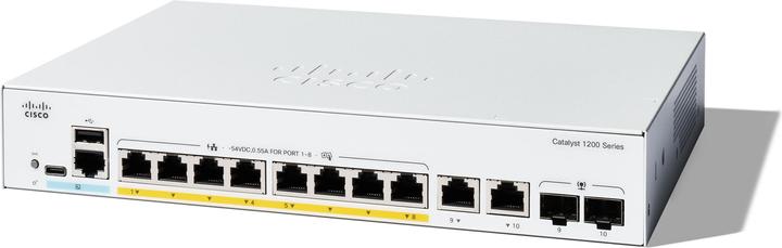 Produktbild Cisco Catalyst 1200 8p GE Full PoE 2x1G Combo (10 Ports)