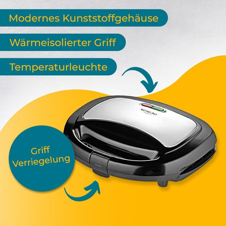 Actual product image Michelino Sandwich Toaster Sandwich Maker Toast Grill Contact Grill Panini Press