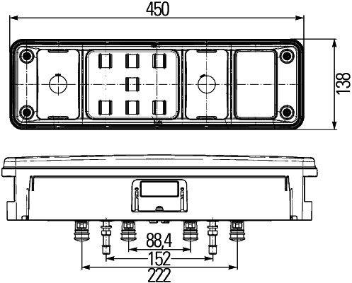 Actual product image Hella Tail Light Crown LED 24v