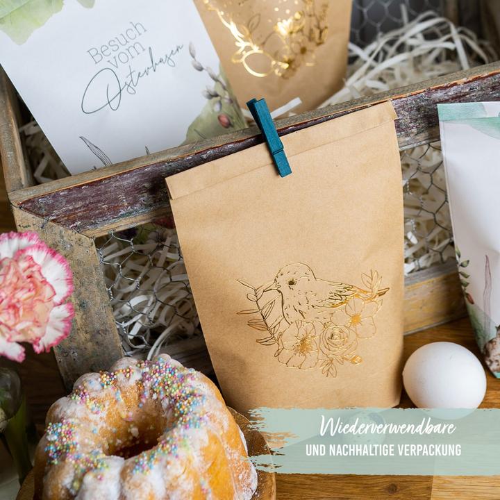 Produktbild Papierdrachen 12 bedruckte Geschenktüten zu Ostern (Geschenktüte, 12 x)