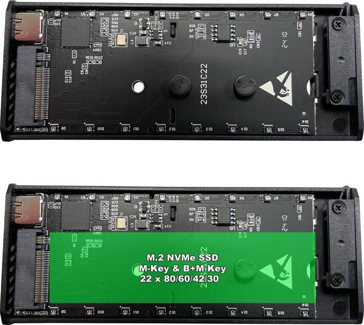 Produktbild LC-Power USB3.2 LC-M2-C-NVME-4 f. M.2 SSD Laufwerks-Gehus (M.2)
