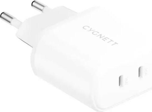 Actual product image Cygnett Wall charger 2x USB-C 35W (white) (35 W)